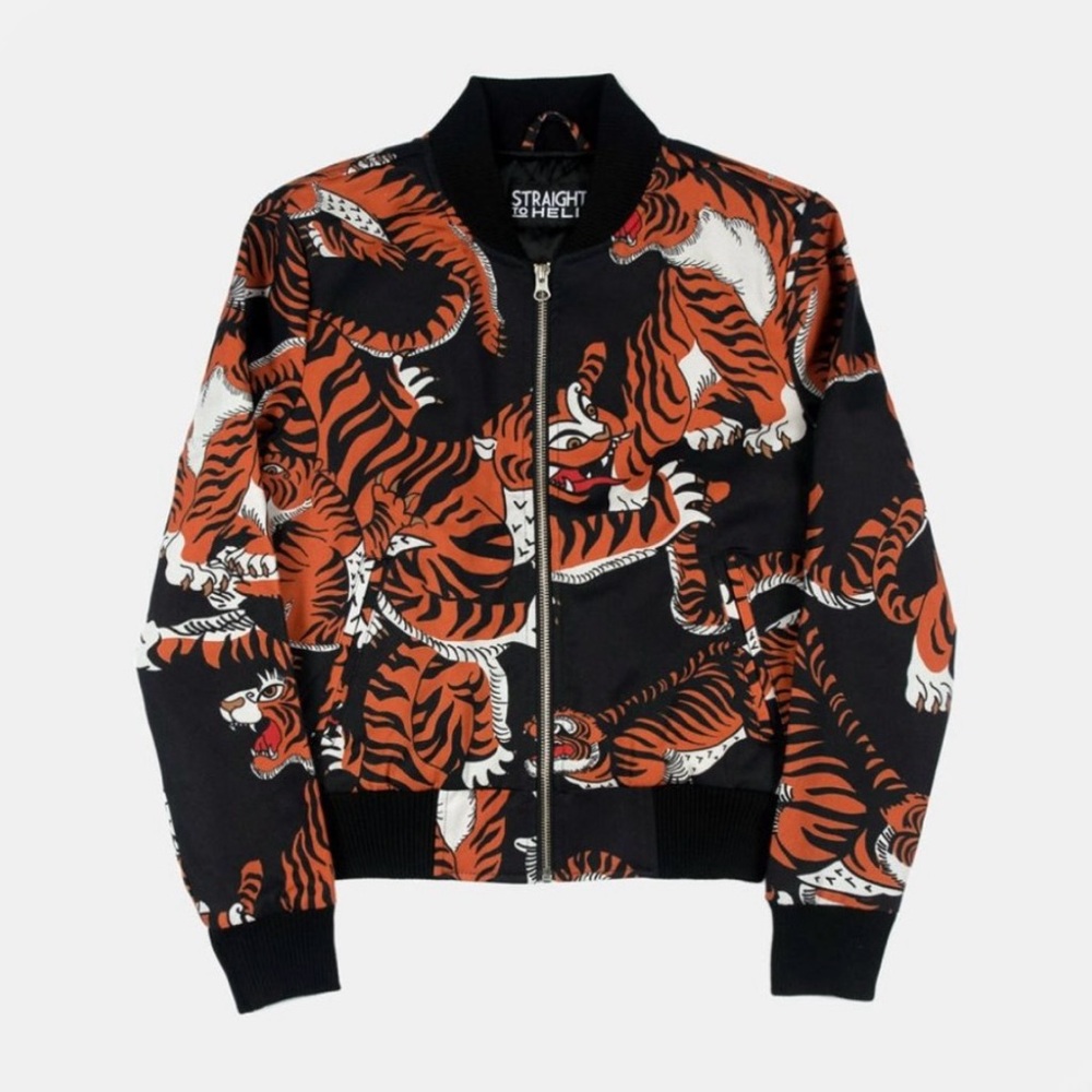 Straight to Hell Tiger Bomber Jacket